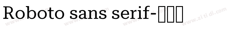 Roboto sans serif字体转换